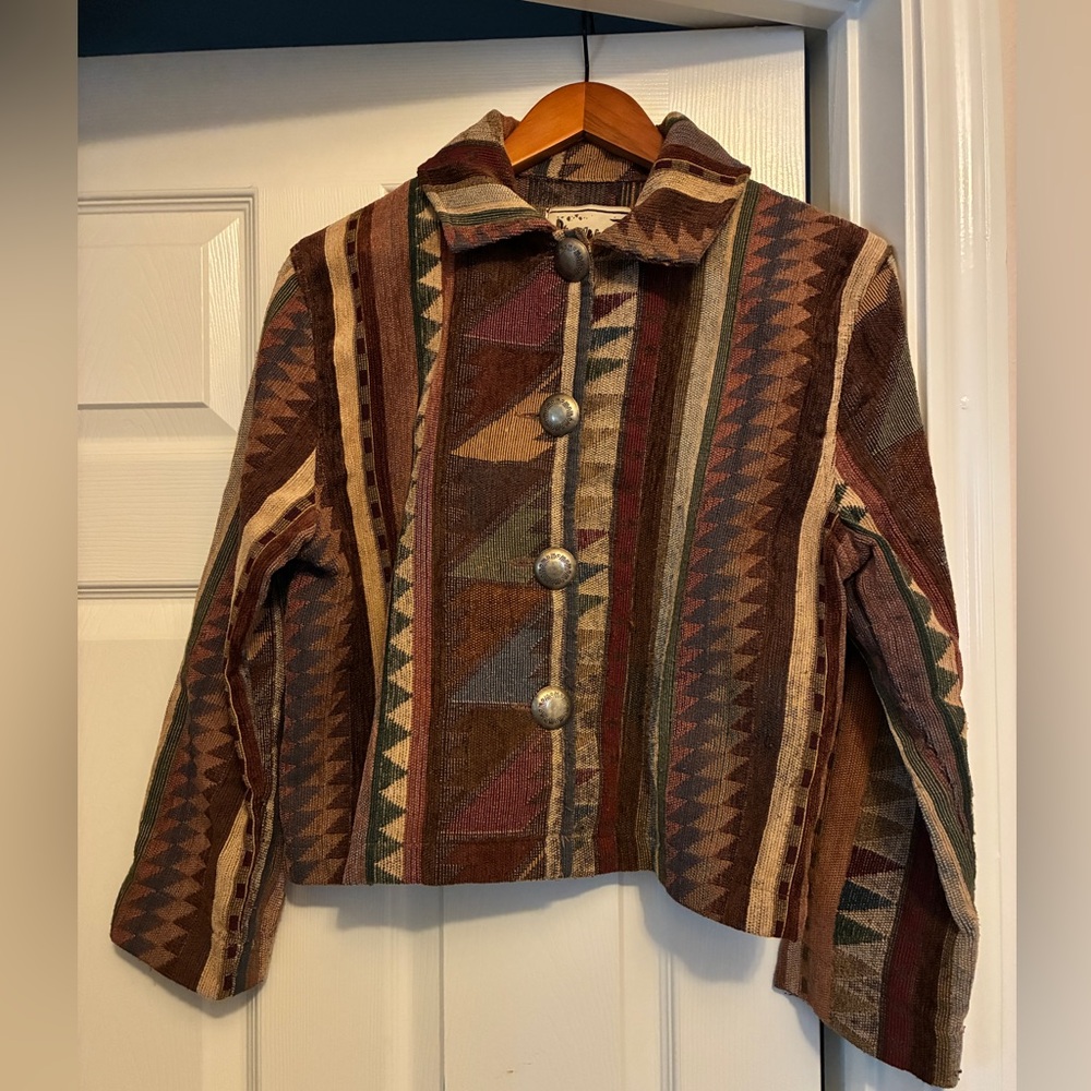 Jump Brown Geometric Utility Jacket